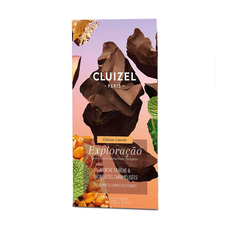 Chocolat Noir Exploraçao 73% cacao - 100 Gr | Cluizel Paris