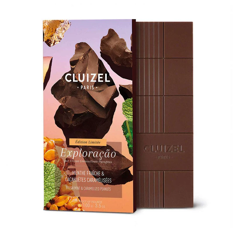 Chocolat Noir Exploraçao 73% cacao - 100 Gr | Cluizel Paris