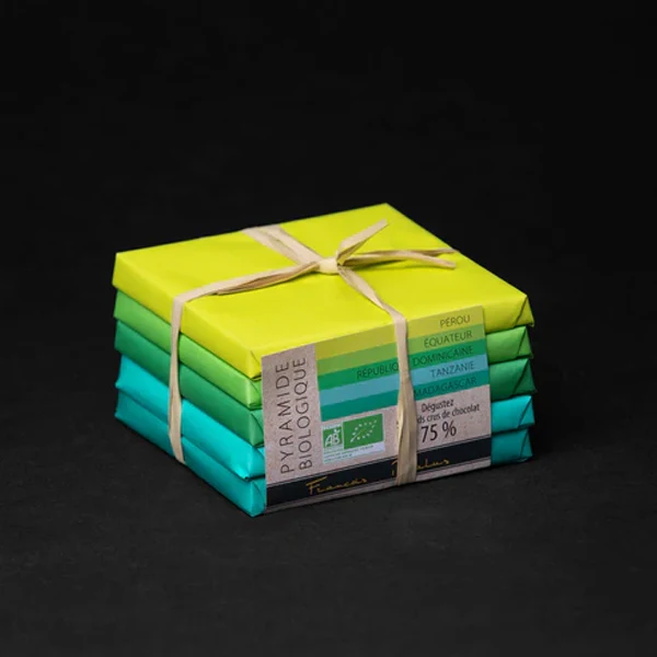 Pyramide Chocolat Noir Bio - 75% cacao - 250 Gr | Pralus