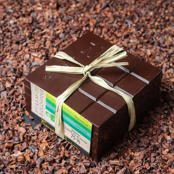 Pyramide Chocolat Noir Bio - 75% cacao - 250 Gr | Pralus