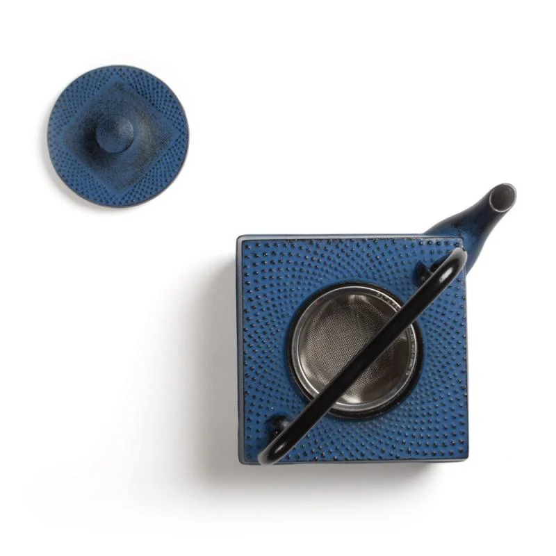Théière Fonte du Japon - Bleu- Kanwa - 0.5 L | Dammann Frères