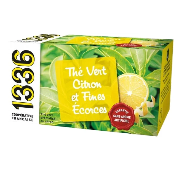 Thé Vert Citron et Fines Ecorces - 20 sachets | 1336
