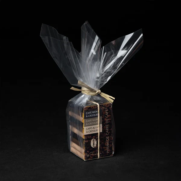 Mini Pyramide Chocolat Lait/Noir Café - 50 Gr | Pralus