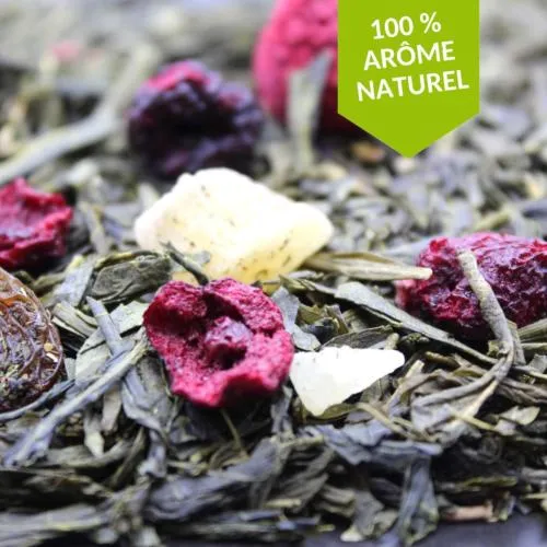 Thé Vert Cerise Framboise Vanille - 100 Gr | FBKT