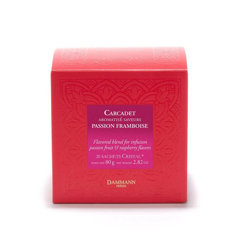 Infusion Carcadet Passion Framboise - 20 sachets | Dammann Frères