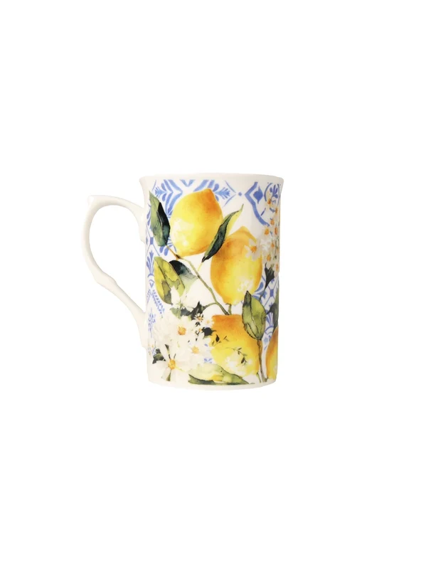 Mug Citrons Azulejos Bleu Tu - Garnier Thiebaut