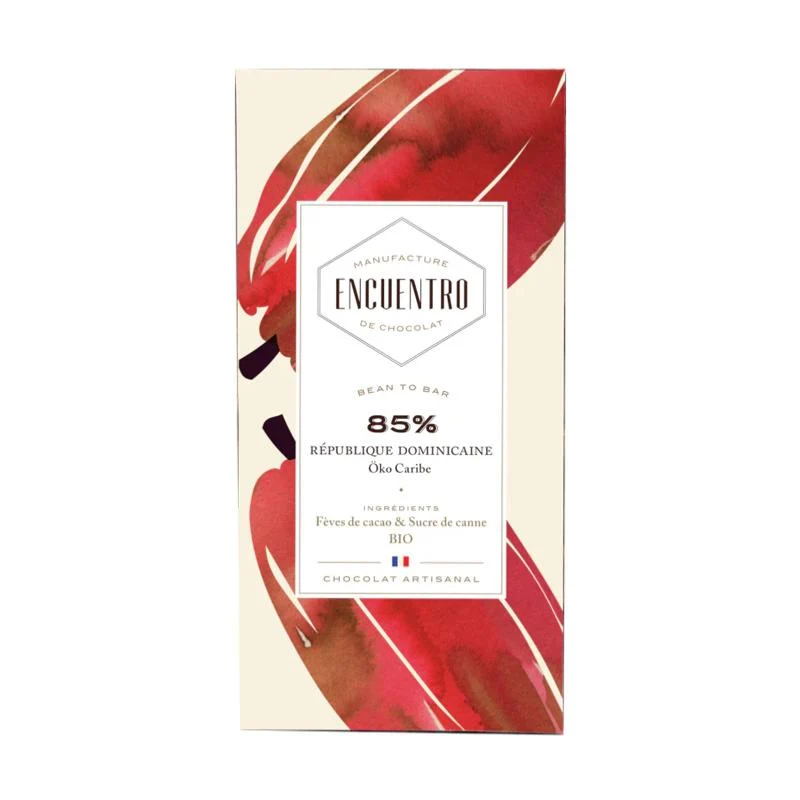 Chocolat BIO - Rep. Dominicaine Öko Caribe - 85% cacao - 75 Gr | Encuentro