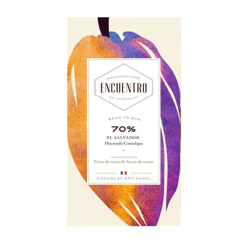 Chocolat Noir El Salvador Hacienda Comalapa "Bean to Bar" - 70% cacao - 75 Gr | Encuentro