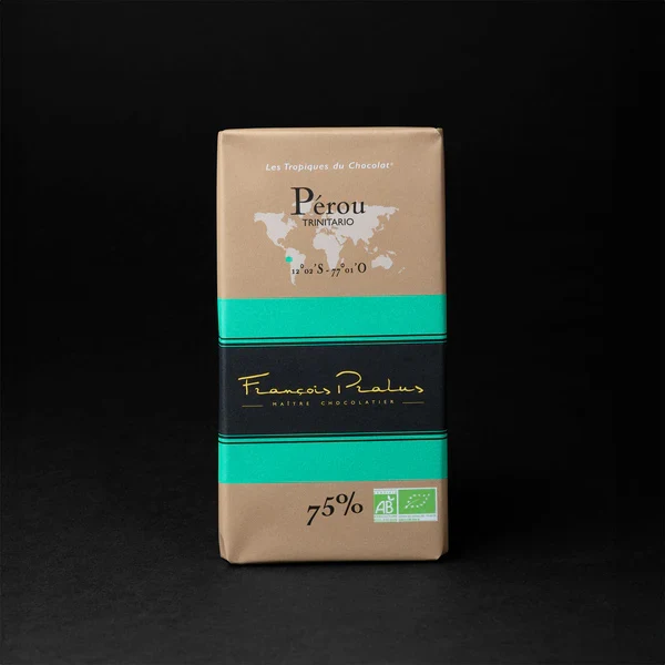 Chocolat Noir Bio Pérou - 75% cacao - 100 Gr | Pralus