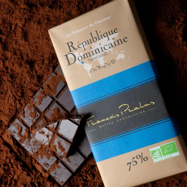 Chocolat Noir Bio Rep. Dominicaine - 75 % cacao - 100 Gr | Pralus
