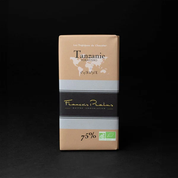 Chocolat Noir Bio Tanzanie - 75% cacao - 100 Gr | Pralus