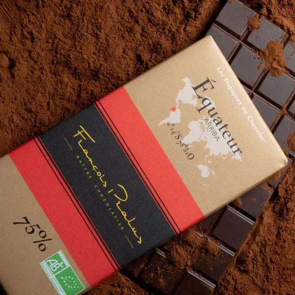 Chocolat Noir Bio Equateur - 75% cacao - 100 Gr | Pralus