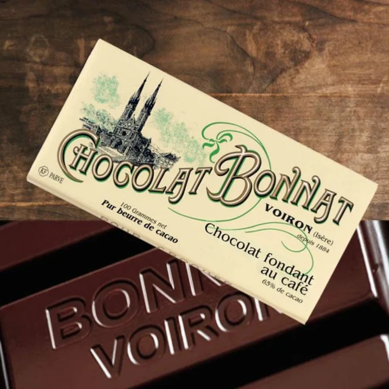 Chocolat Noir Fondant au Café - 65% cacao - 100 Gr | Bonnat