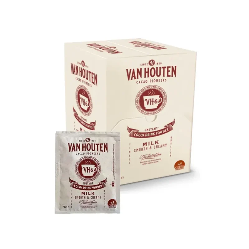 Chocolat Lacté en Poudre - Dosettes Individuelles x100 | Van Houten