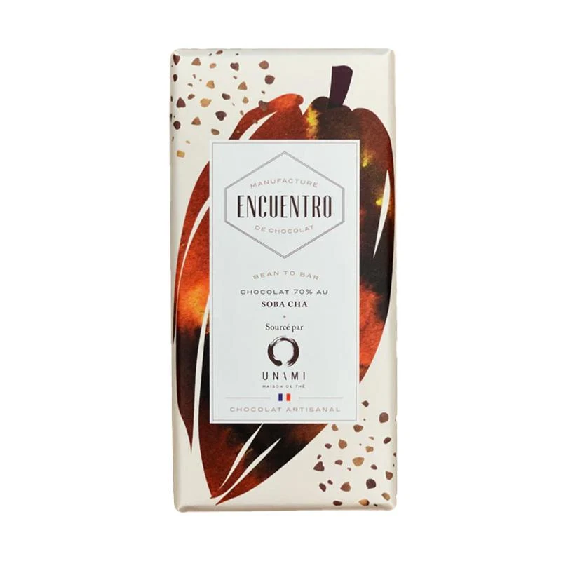 Chocolat Noir au Soba Cha - 70% cacao - 75 Gr | Encuentro