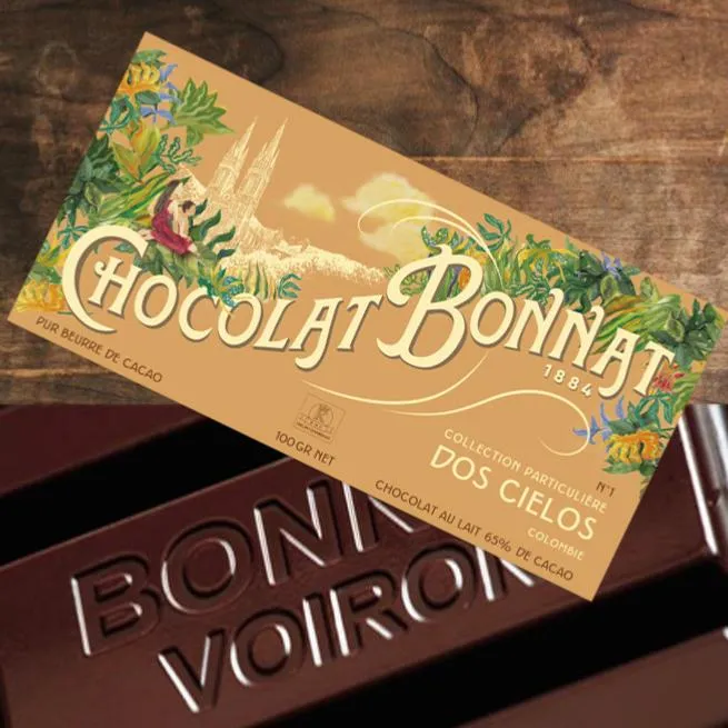 Chocolat au Lait Dos Cielos - 65% cacao - 100 Gr | Bonnat