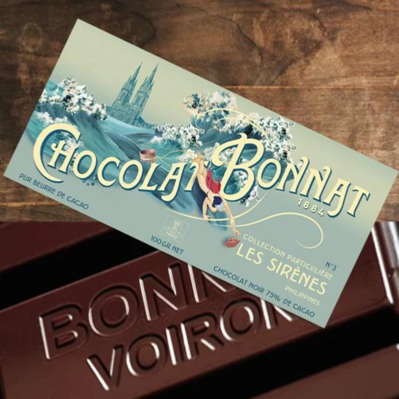 Chocolat Noir Les Sirènes - 75% cacao - 100 Gr | Bonnat