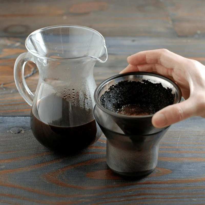 Carafe avec Filtre Permanent Inox SCS-04-CC-ST - 600 ml | Kinto