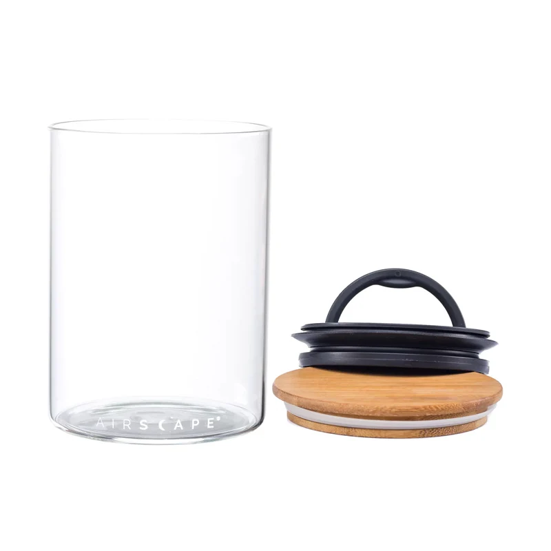 Boite Conservatrice Verre et Couvercle en Bambou - 500 Gr | Airscape