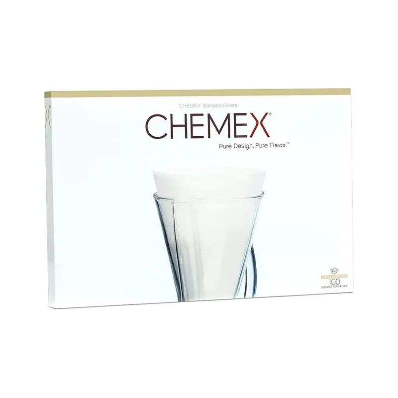 100 Filtres Blancs - 3 Tasses | Chemex