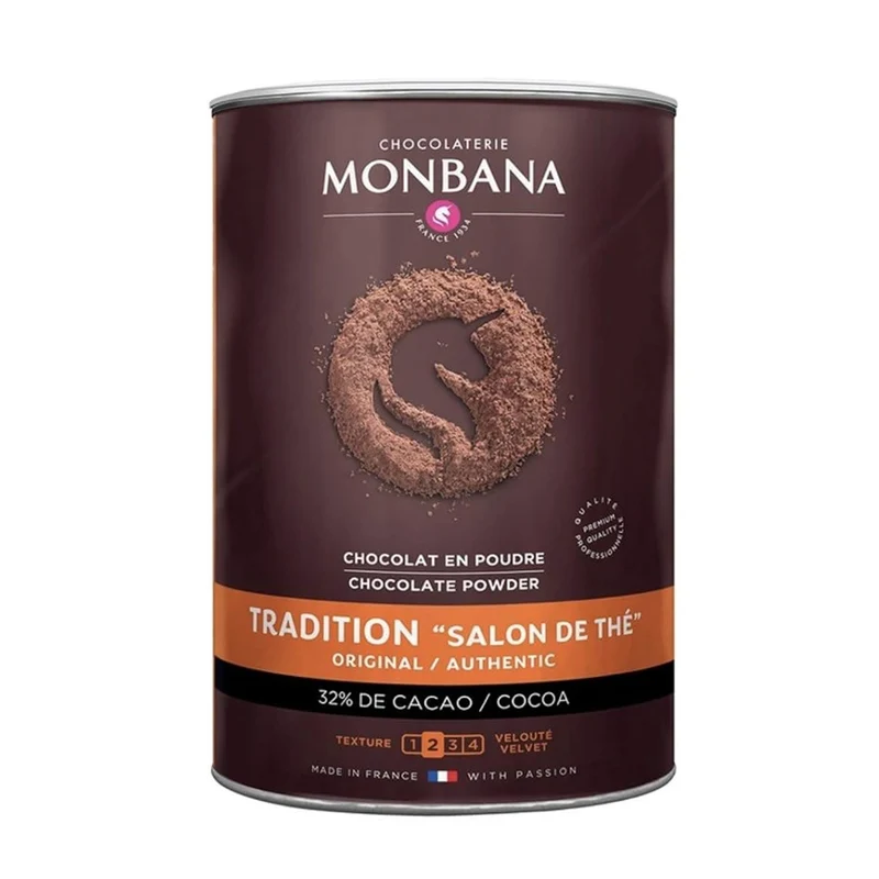 Chocolat en Poudre Tradition Salon de Thé - 1 Kg | Monbana
