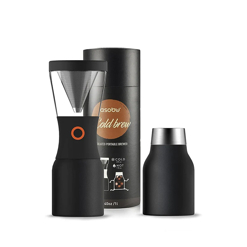 Cafetière Isotherme Extraction à Froid Nomade Noir - 1L | Asobu