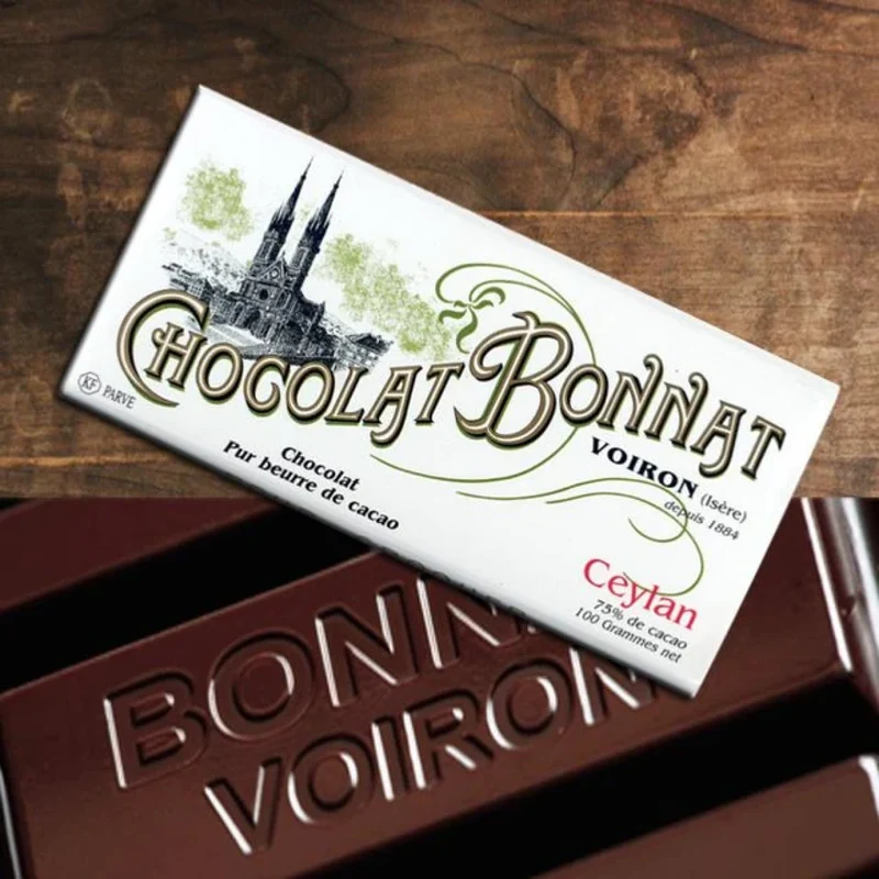 Chocolat Noir Ceylan - 75% cacao - 100 Gr | Bonnat