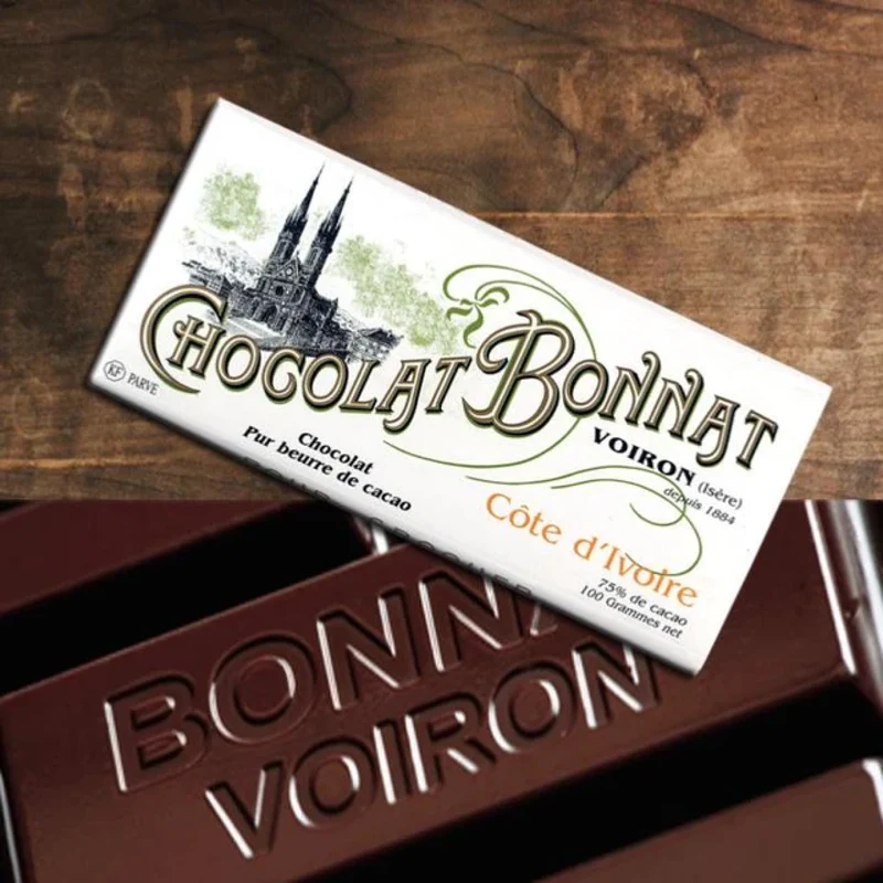 Chocolat Côte d'Ivoire - 75% cacao- 100 Gr | Bonnat