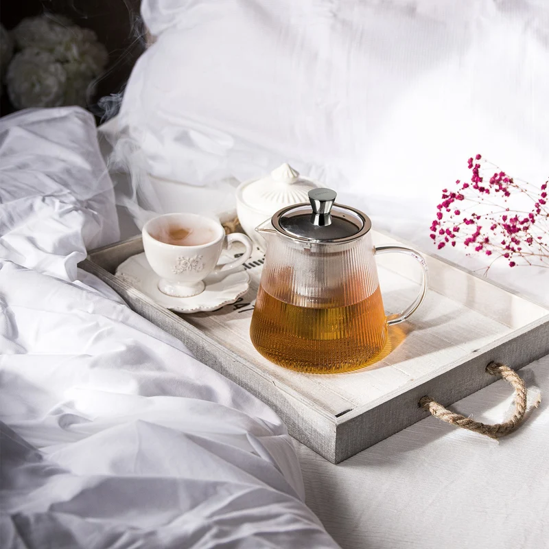 Darjeeling - théière en verre avec filtre dévissable - Cristel