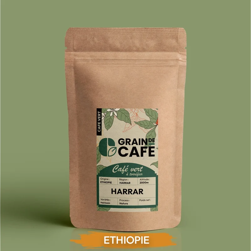 Café Vert Ethiopie Moka Harrar - 1 Kg | 100% Arabica