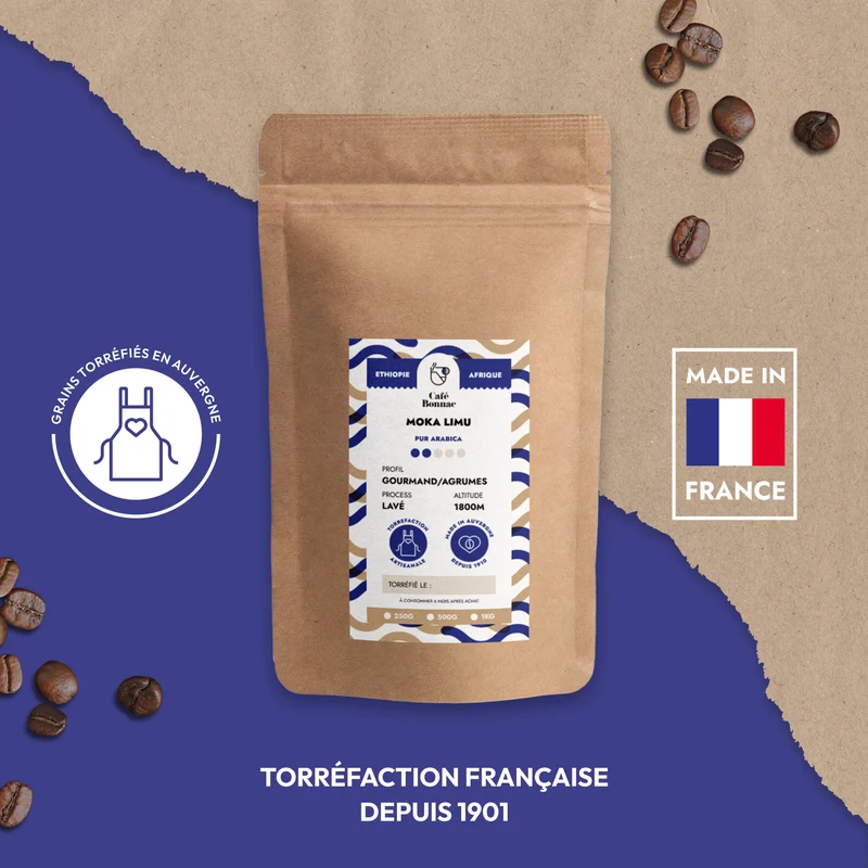 Café en Grain Ethiopie Limu - Café Bonnac | 100% Arabica
