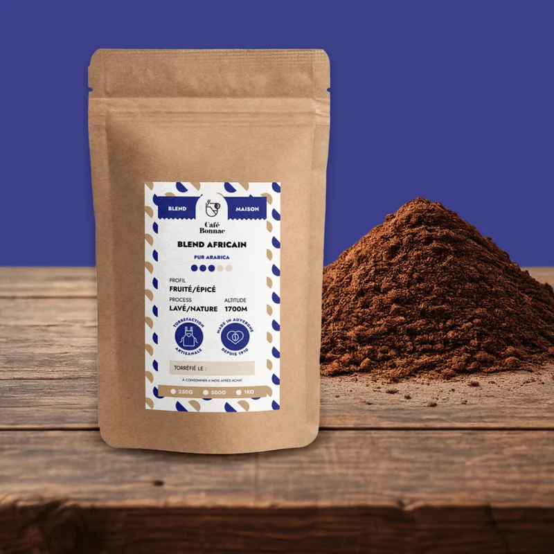 Café Moulu Blend Africain - Café Bonnac | 100% Arabica