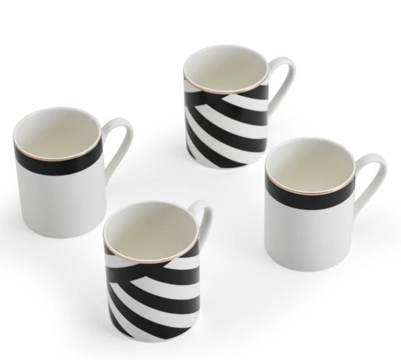 Coffert 4 Mugs à rayures - Mikasa