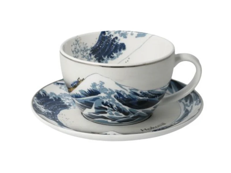 Tasse à thé et cappuccino La Grande Vague Hokusai – Goebel