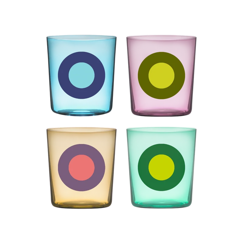 Verres Dots, lot de 4 N°2 - Remember