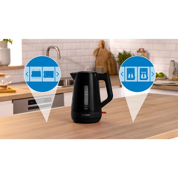 Bouilloire électrique MyMoment noir 1,7 L 2400 W TWK1M123 Bosch