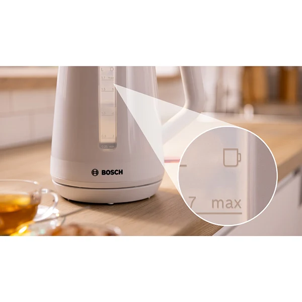 Bouilloire électrique MyMoment blanc 1,7 L 2400 W TWK1M121 Bosch