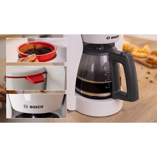 Cafetière filtre électrique MyMoment blanc 1200 W TKA2M111 Bosch