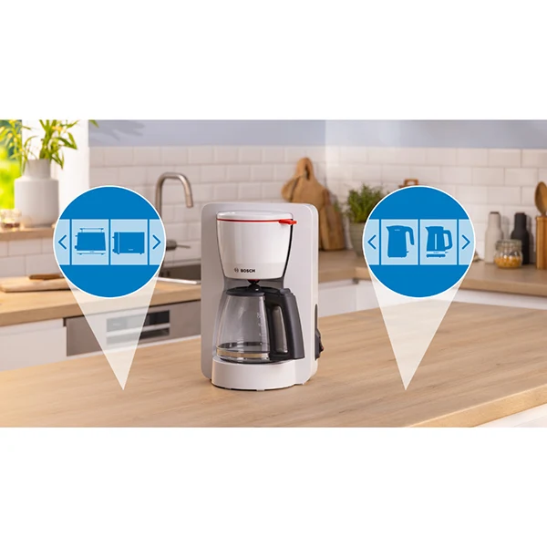 Cafetière filtre électrique MyMoment blanc 1200 W TKA2M111 Bosch