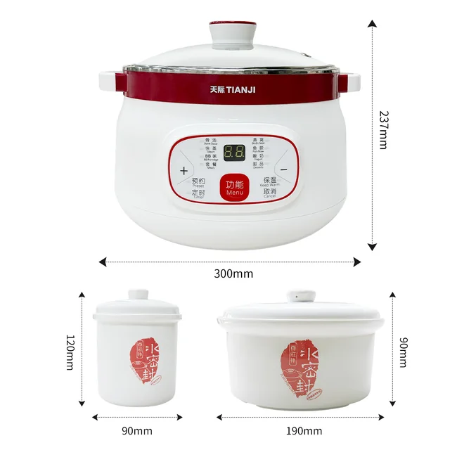 Nourish Your Family with Tianji DGD18-18CG Ceramic Slow Cooker