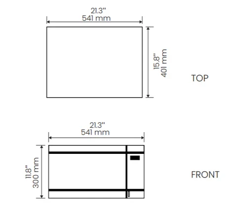 Vesta Tokyo 1.1 Cu. Ft. Countertop Microwave - Stainless Steel | YOURISHOP