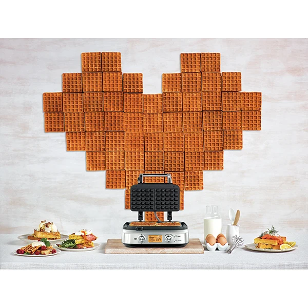 Gaufrier The Smart Waffle™ Pro inox 1000 W SWM620 Sage