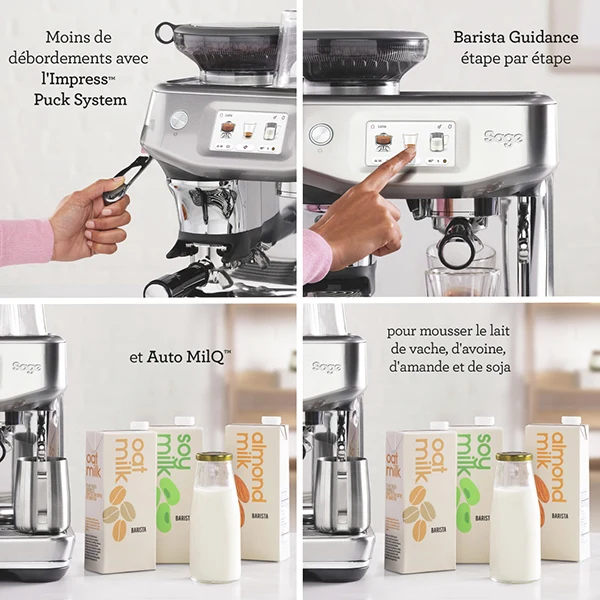 Machine à expresso The Barista Touch™ Impress Cold avec extraction à froid SES882 Sage