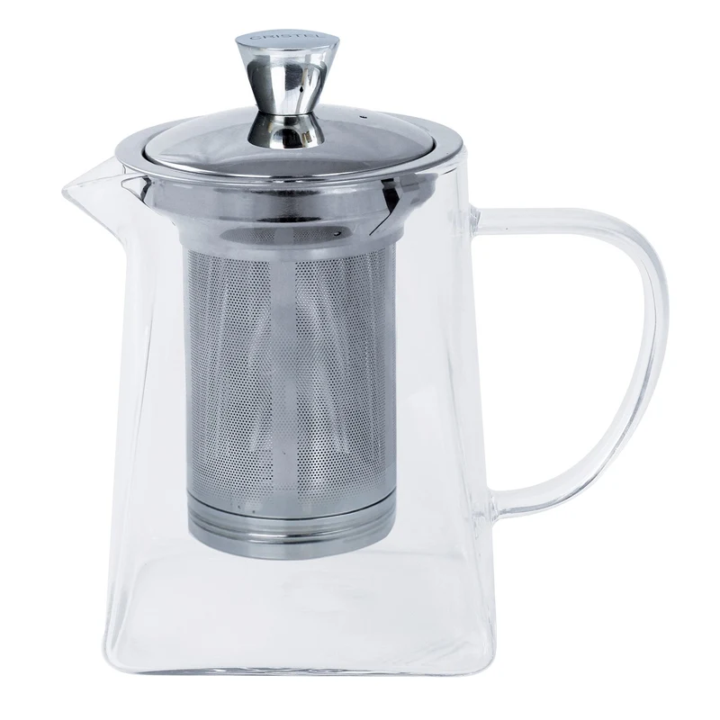 Rooibos - théière en verre avec filtre dévissable - Cristel