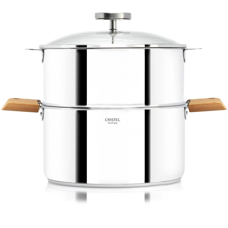 Biome - Ensemble cuisson saine avec anses amovibles en bois - Cristel