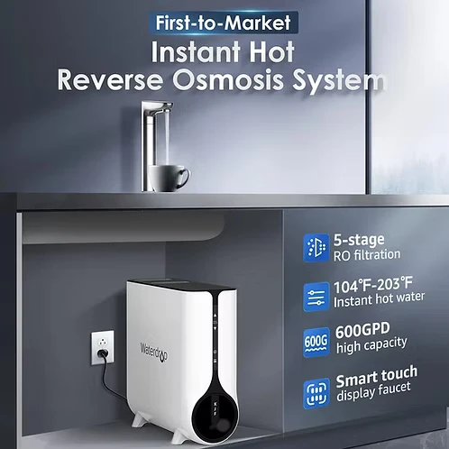 Waterdrop K6: 2-in-1 Reverse Osmosis System and Instant Hot Water Dispenser