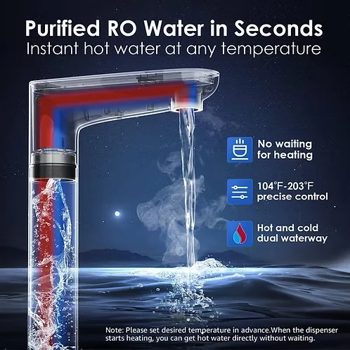 Waterdrop K6: 2-in-1 Reverse Osmosis System and Instant Hot Water Dispenser