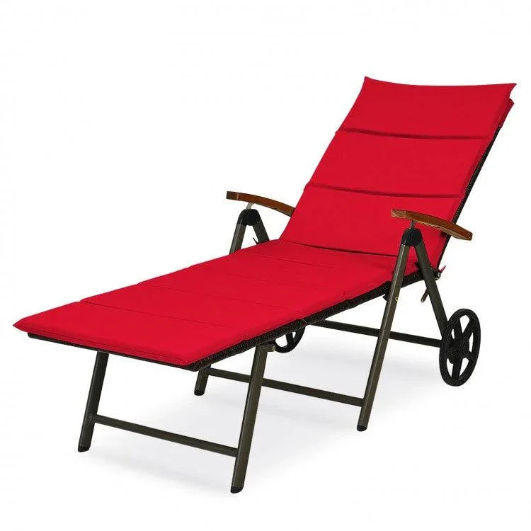 Outdoor Chaise Lounge HW63221 Chair Rattan/Lounger/Recliner Chair