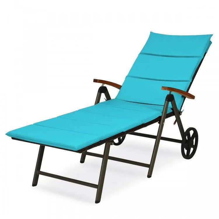 Outdoor Chaise Lounge HW63221 Chair Rattan/Lounger/Recliner Chair