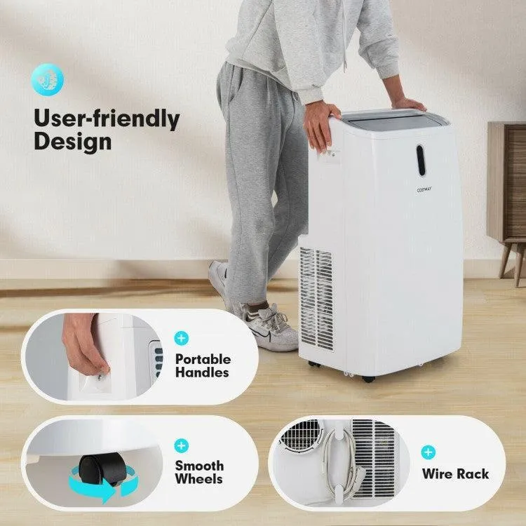 Portable Air Conditioner FP10116US-WH with APP and WiFi Control,14000 BTU